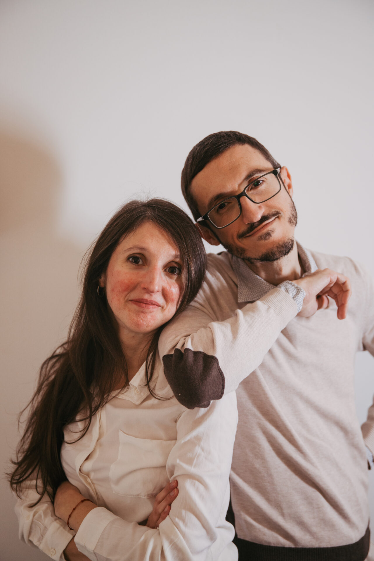 I due fratelli Traxino in posa di presentazione